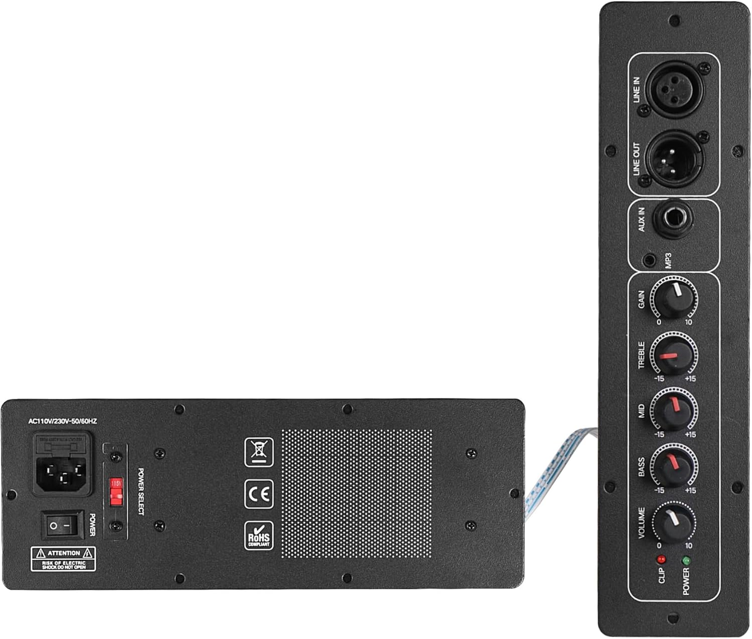 Sound Town 2-Pack Powered DJ PA Stage Monitor Speakers 10” 300W with Compression Driver for Live Sound, Bar, Church (METIS-10MPW-PAIR)