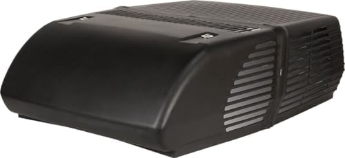 Coleman-Mach 45203-0782 Mach 10 Signature Series Low-Profile Air Conditioner with Wood Skid - 13,500 BTU, Polished Black