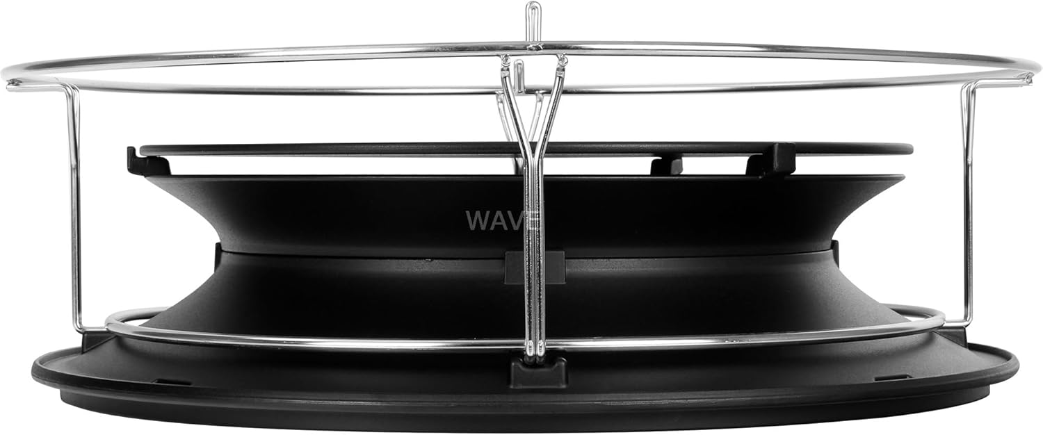 Kamado Joe SlōRoller Hyperbolic Smoke Chamber Accessory Insert with Stainless Steel Rack for Classic Joe 18-inch Charcoal Grill and Smokers in Black, Model KJ-HYPER