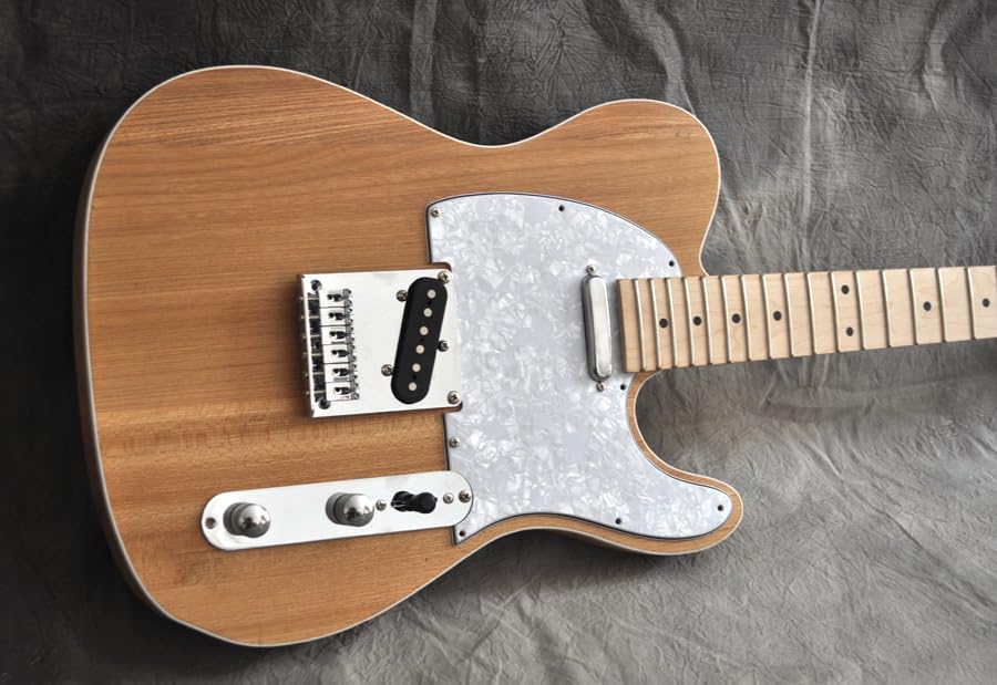 RSW DIY Electric Guitar Kit, Elm Body, Maple Neck, 6 Strings, Right-Handed, 25.5 Inch Scale Length