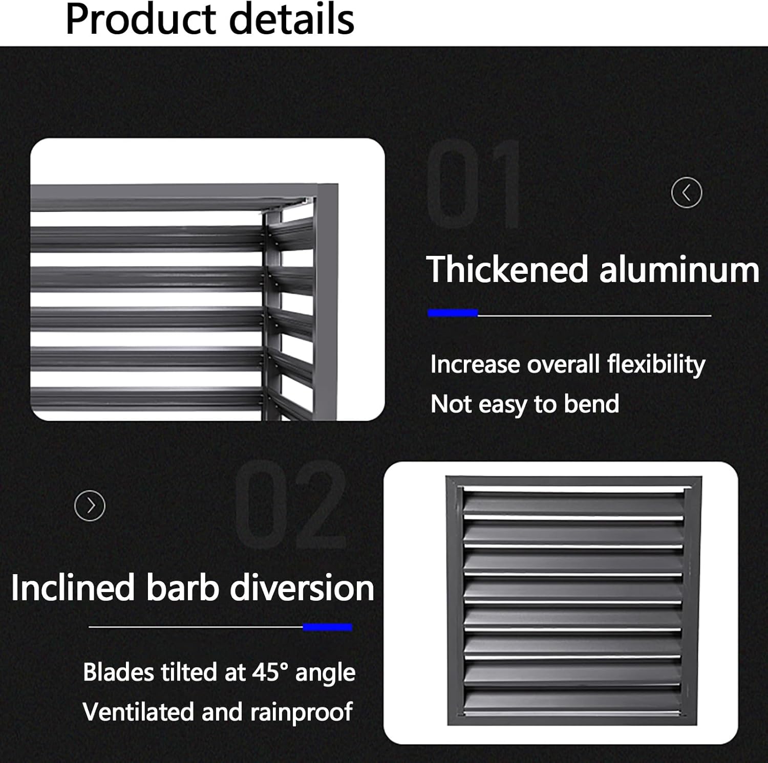 Outdoor Privacy Screen Air Conditioner Cover for Outside Units, Aluminum All Weather Protective Cover, Outdoor AC Unit Cover Trash Can Enclosure Free Standing Flower Stand Garden F