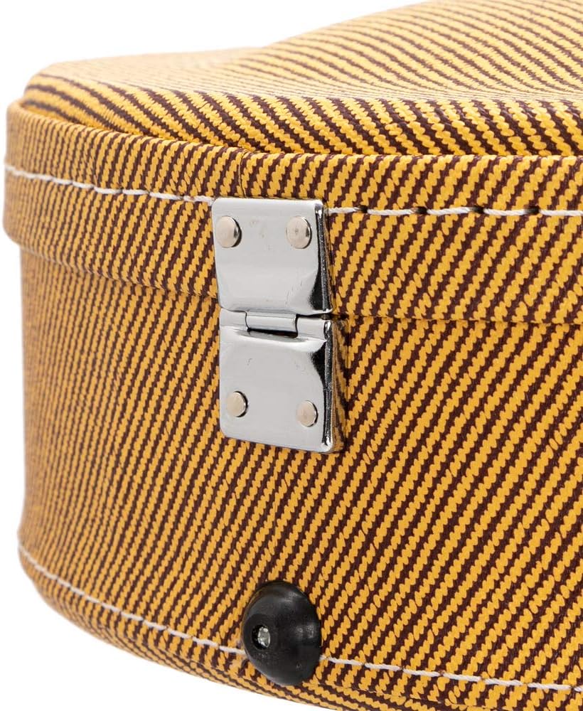 Ktaxon Electric Guitar Hard Case, Wooden Hard-Shell Protective Carrying Case for KLP-Style Electric Guitar with Lock Latch Padding, Yellow