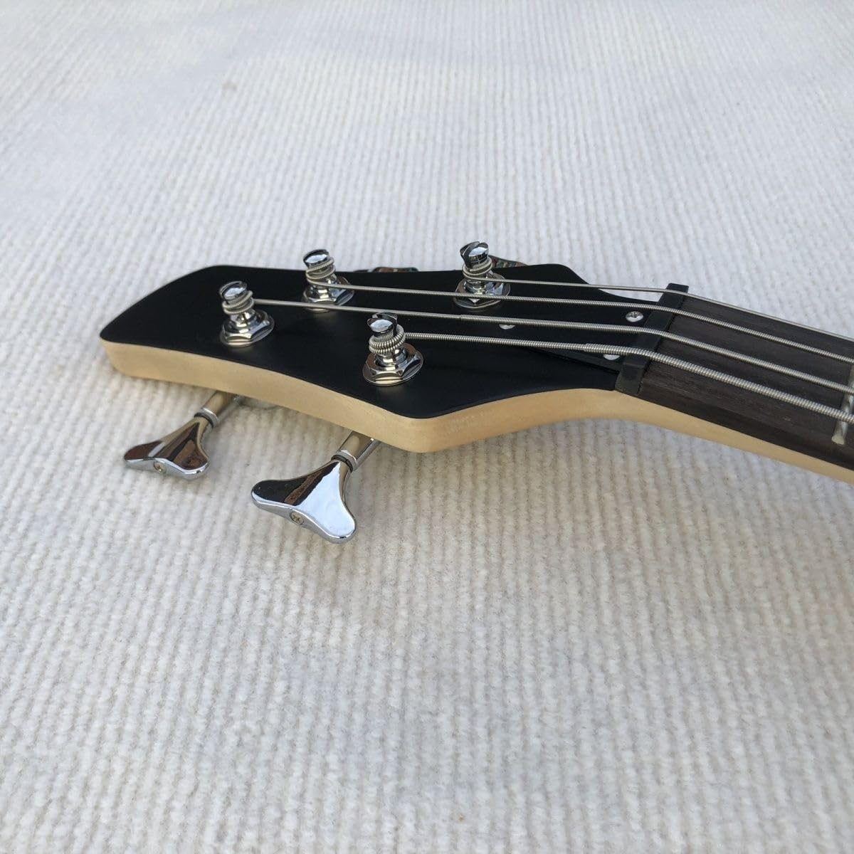 Electric Bass Guitar 4 String 24 Frets Full Size PJ Pickups Blue Water Ripple Burst Solid Basswood Body for Beginners(Brown)