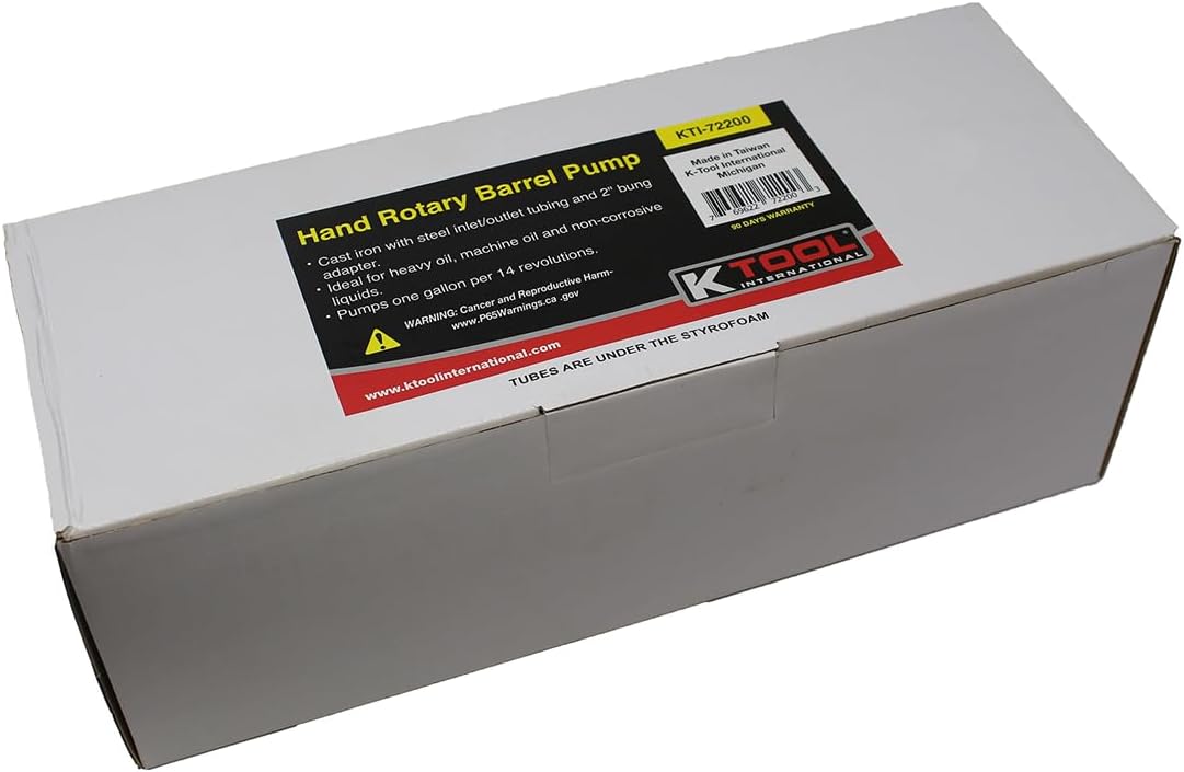 K Tool International Hand Rotary Style Barrel Pump