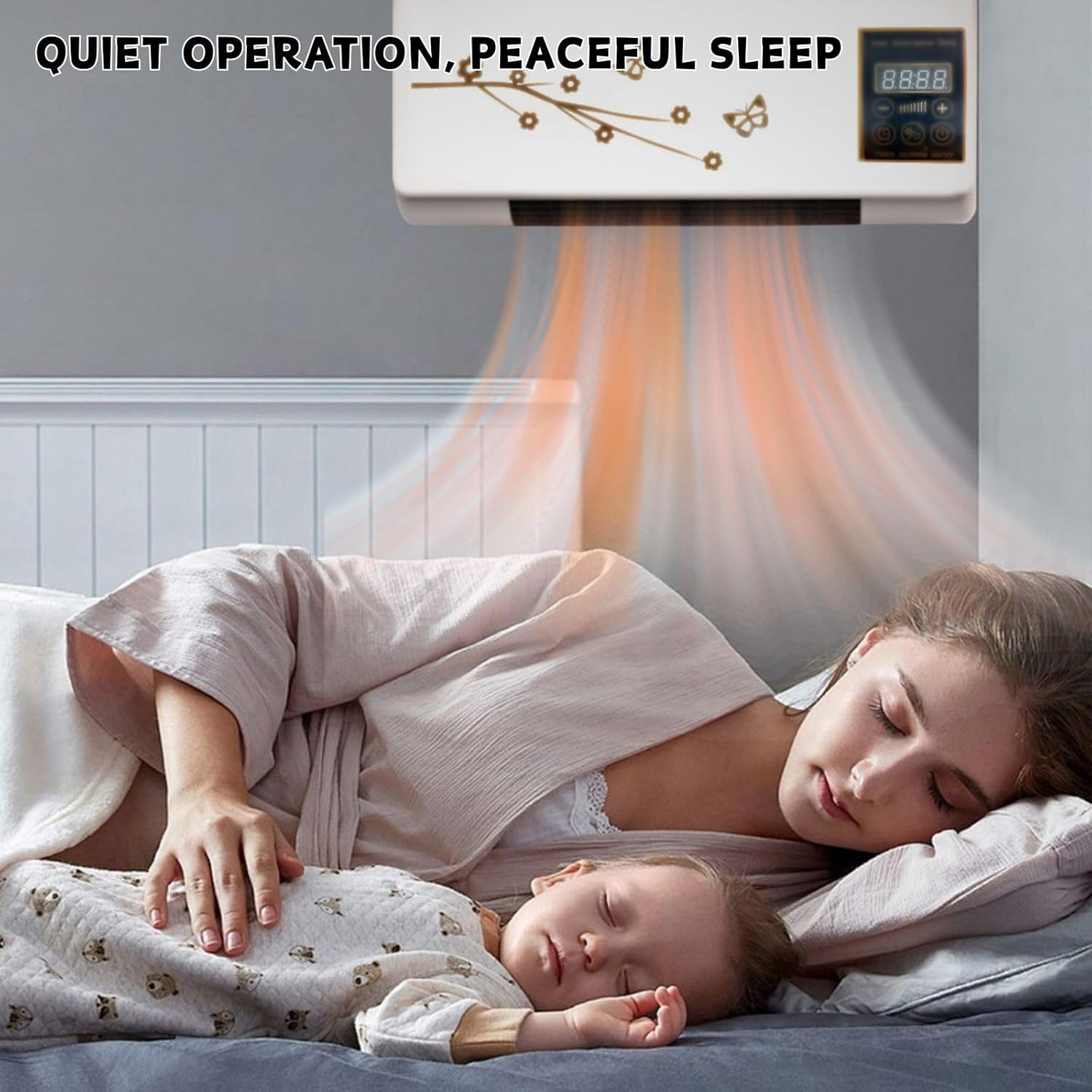 Mini Portable Air Conditioners Wall Mount Fan Ac And Heater Combo Unit With Remote Smart Air Conditioner Fan Waterproof For Bathroom