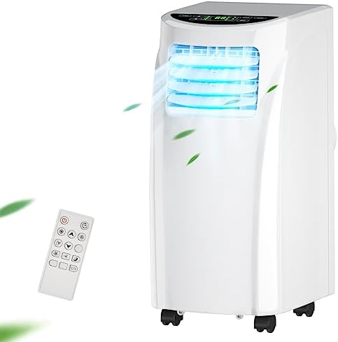Portable Air Conditioner Easy-cool 3-in-1 Floor AC Unit with Dehumidifier,Fan Modes,Remote Control,Complete Window Mount Exhaust Kit for Rooms