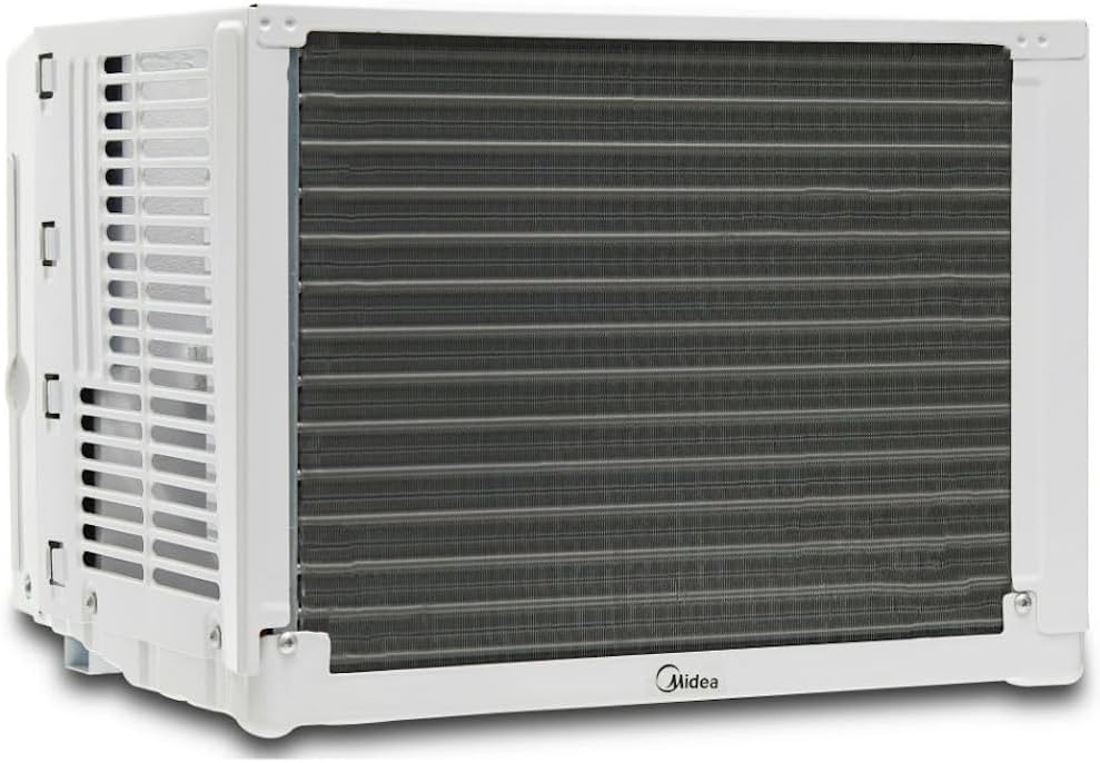 Midea 6,000 BTU 115V Window Air Conditioner w/Comfort Sense Remote, up to 250 Sq. ft., White, Cooling Modes: Cool, Dehumidify, Ventilate - MAW06R1WWT-T