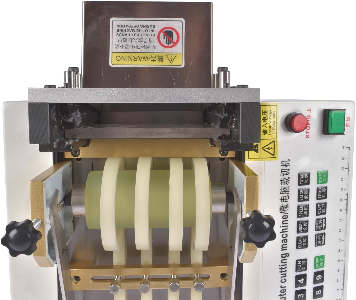 YS-100 Auto Heat-shrink Tube Cutter 110V Cable Pipe Cutting Machine, Cutting Width 0-100mm