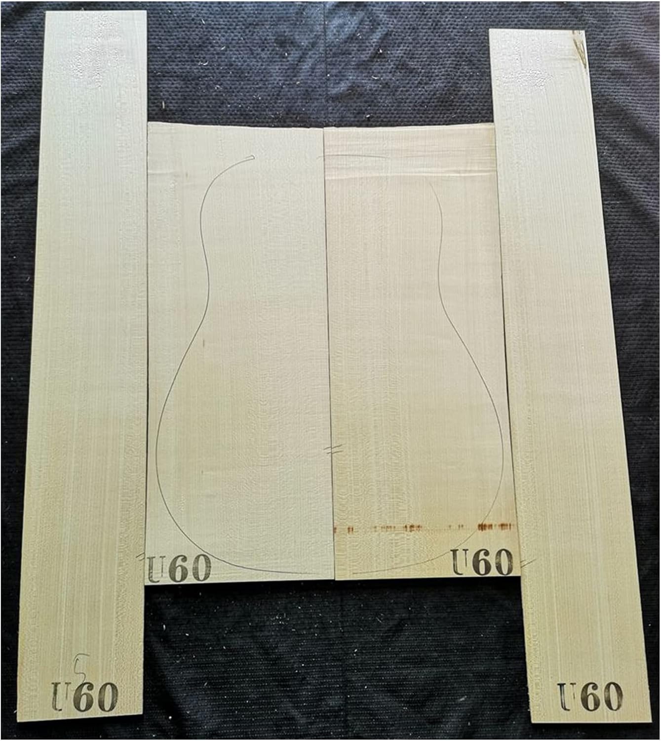 41 Inch Maple Back Side Veneer Wool Board Maple Guitar Making Material Accessories Wood DIY Guitar Kit (Color : 2)