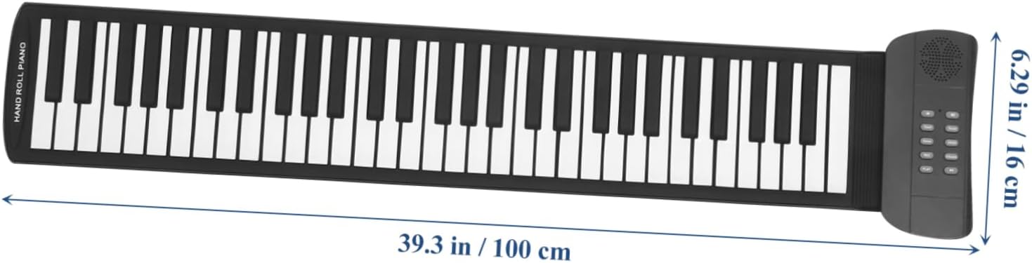 Keys Portable Up Piano for Beginner Electronic Keyboard with Rhythms Timbre Lightweight Hand Piano for Students Easy to Carry Use
