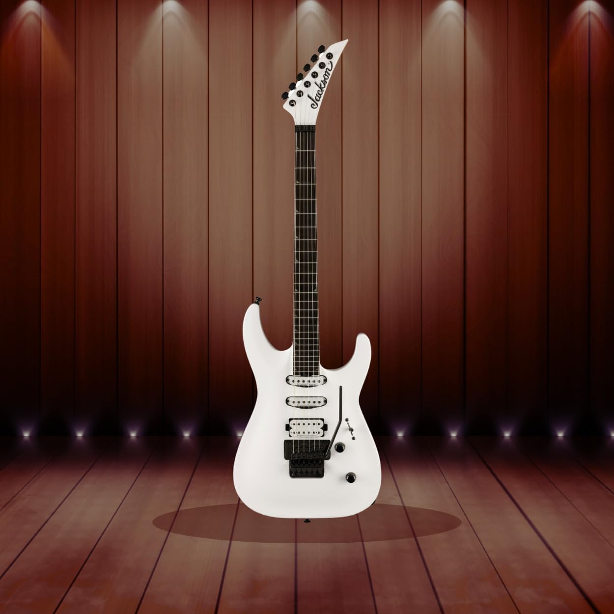 Jackson Pro Plus Soloist SLA3Q Electric Guitar - Right-Handed 6 Strings (Snow White), Premium Craftsmanship and Playability Bundle with Protective Hardshell Case (2 Items)