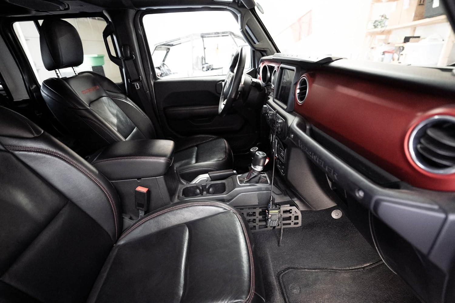 Center Console Molle Panels for 2018-2024 Jeep Wrangler & 2020-2024 Jeep Gladiator | Mount for Pouches, Med-Kits, Tools, Holsters & Other Accessories | Automatic & Manual Transmissions | DV8 Offroad