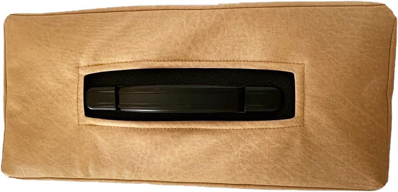 Protect'em Dust Covers Padded Black Faux Leather Cover with a Pocket & Flap for Marshall Code 100, Camel, Amp-Code100-faux-cam-fldk