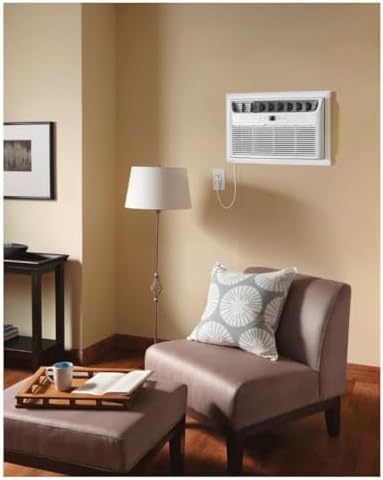 Frigidaire 12000 BTU Cooling Built-In Room Wall Air Conditioner with Air Ionizer, Washable Filter, and Remote Control (White)