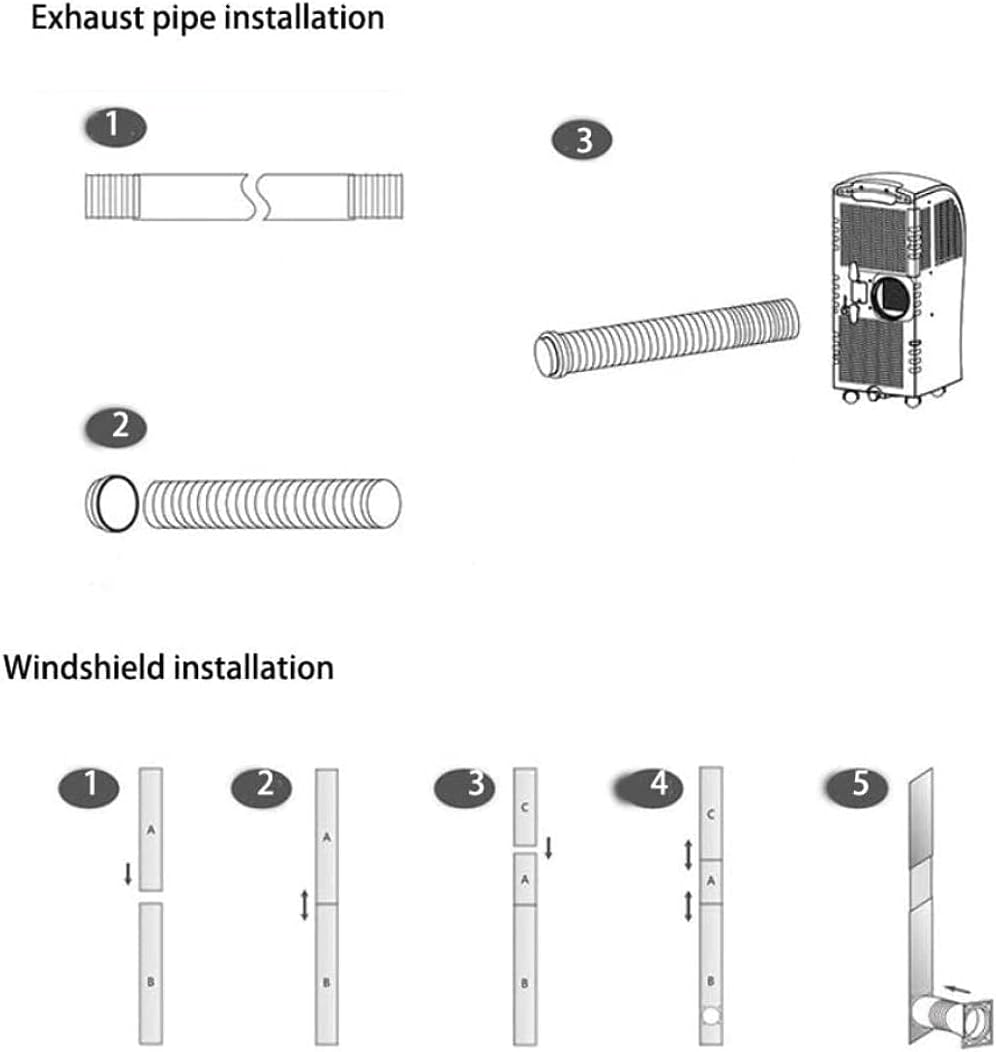 Portable Air Conditioner Cooler Air Conditioner Mobile Without Hose Mobile Cooler 4 Wind Speed Adjustment Energy Saving And Efficient Operation Environmental Protection Fast Coo