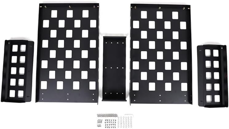 for Hummer EV SUV Accessories Rear Trunk Cargo Racks Storage Panel for 2024 2025 Hummer EV Modular Storage Panel System SUV Trunk Shelf Luggage Carrier Rear Cargo Racks Organizer (Aluminum)