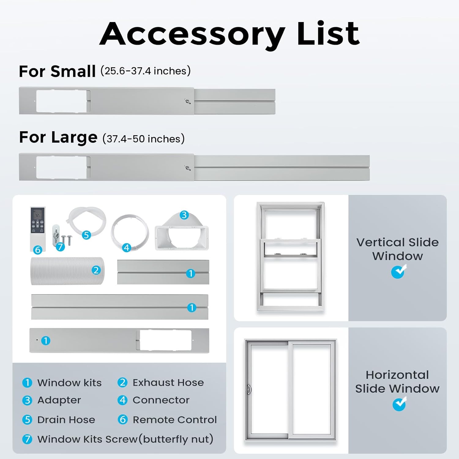 Air Choice 14000 BTU Portable Air Conditioner, 4-in-1 Air Conditioner Portable for Room Up to 700 Sq.Ft. with Remote, Auto Swing, Quiet AC Unit as Heater Dehumidifier Fan, 24H Timer, Window Kit, White