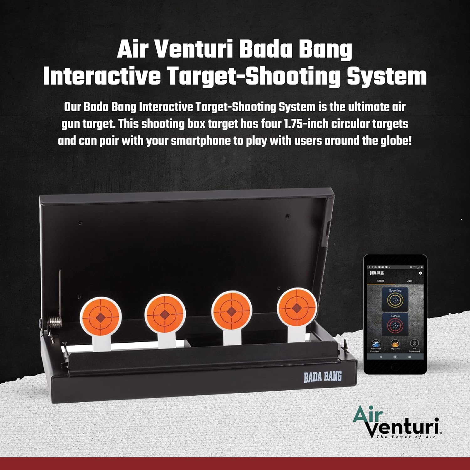 Air Venturi Bada Bang Interactive Target-Shooting System, BB and Airsoft Accessory