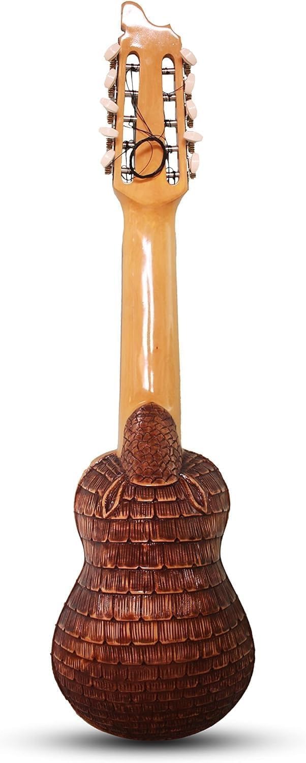 Ukulele, Charango 10 Strings Guitar, Hand Rubbed Finish Carved Unique Ukulele Charango Unique Instrument for Professional Beginners Unique Guitar 27 inch Hand Carved Premium Instrument Charango