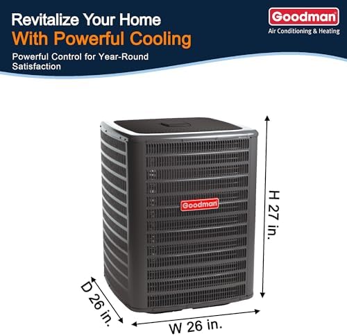 2 Ton 14.3 SEER2 Goodman Multi-Position Air Conditioner System with Models GLXS4BA2410 and CAPTA2422A3