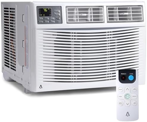 10000 BTU Window Air Conditioner with Wi-Fi, Smart Air Conditioner Window Unit - Remote & App Control & Timer Function & Easy Install Kit, Cools Up to 450 Sq. Ft, Window AC Unit Cool/Dehumidify/Fan