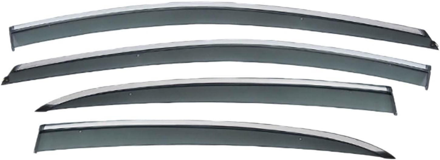 Window Deflectors for MG5 Hatchback MK1-AP12 2011-2019, Sun Rain Guard Window Visors Vent Shades with Bright Stripes Car Accessories