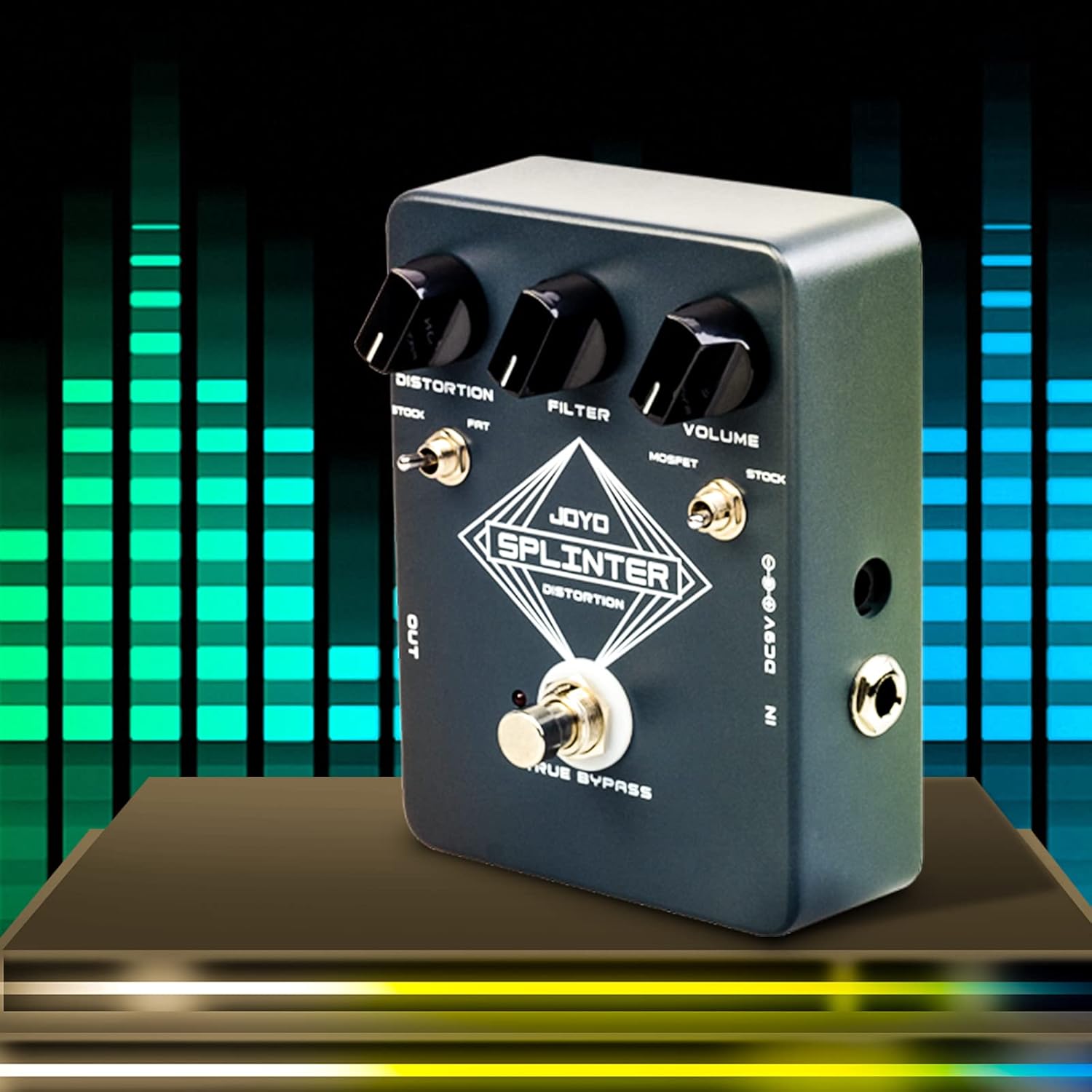 JOYO R-26 Bass Overdrive Amp Simulator Pedal and JF-21 Distortion Guitar Effect Pedal