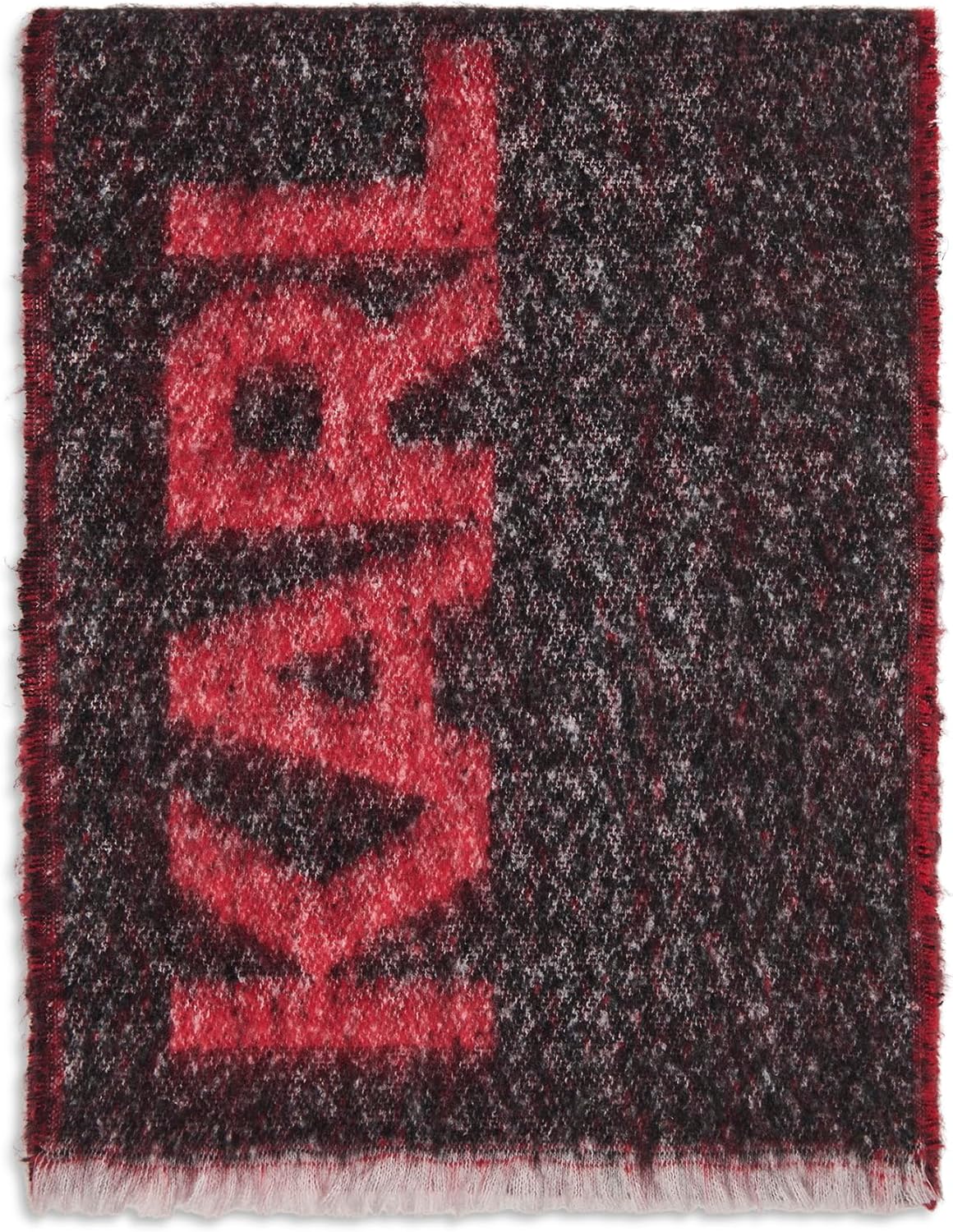 KARL LAGERFELD womens Tweed Logo Blanket Scarf