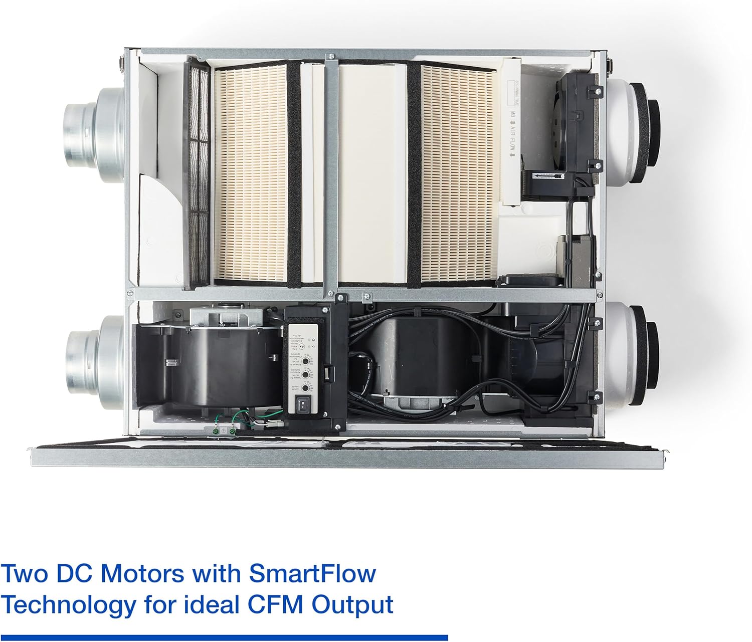 Panasonic Intelli-Balance 100 Energy Recovery Ventilator (ERV), 30-100 CFM, Standard Plug-In, Cold Climate, FV-10VEC2
