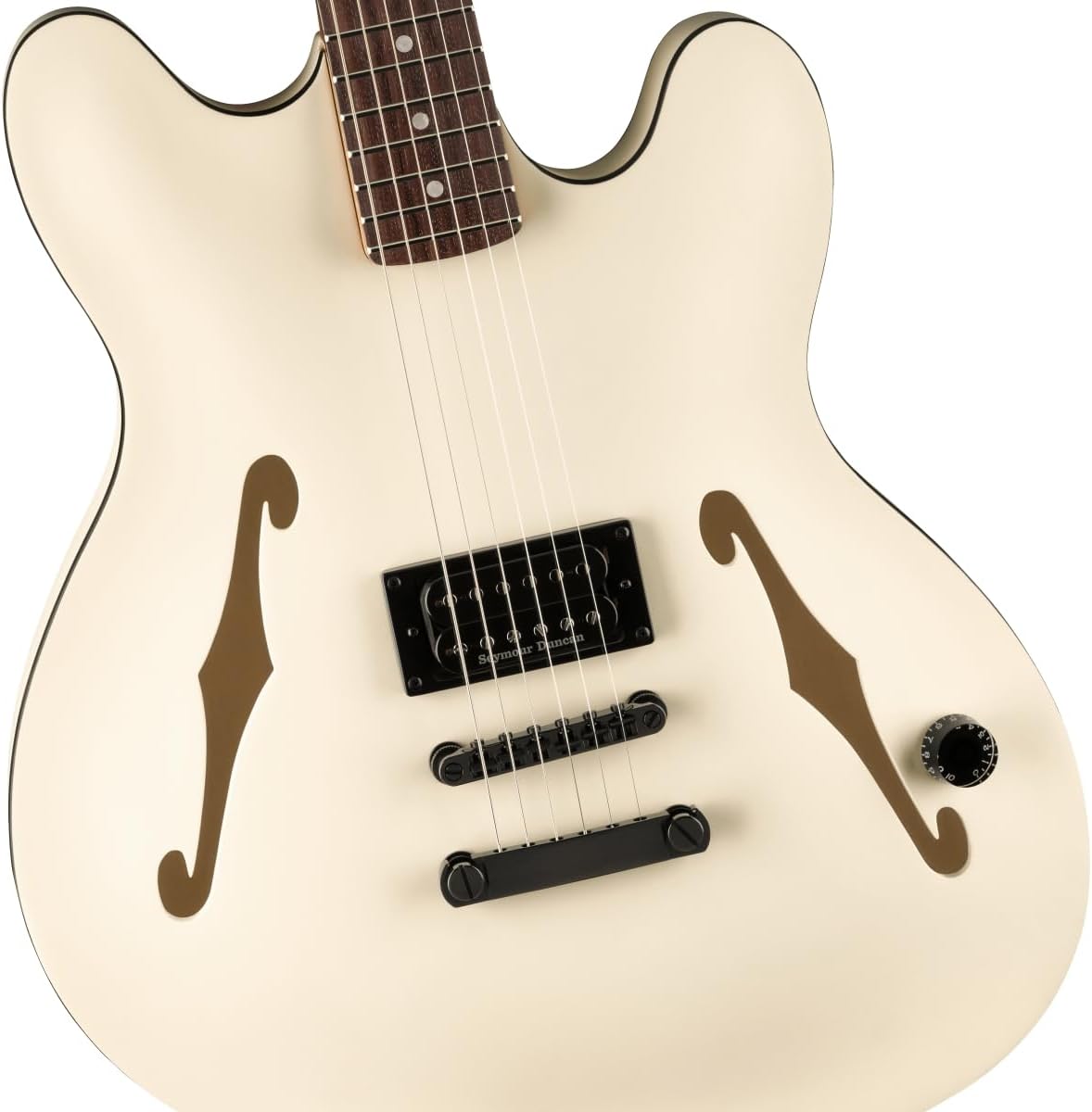 Fender Tom DeLonge Starcaster Semi-hollowbody Electric Guitar - Satin Olympic White