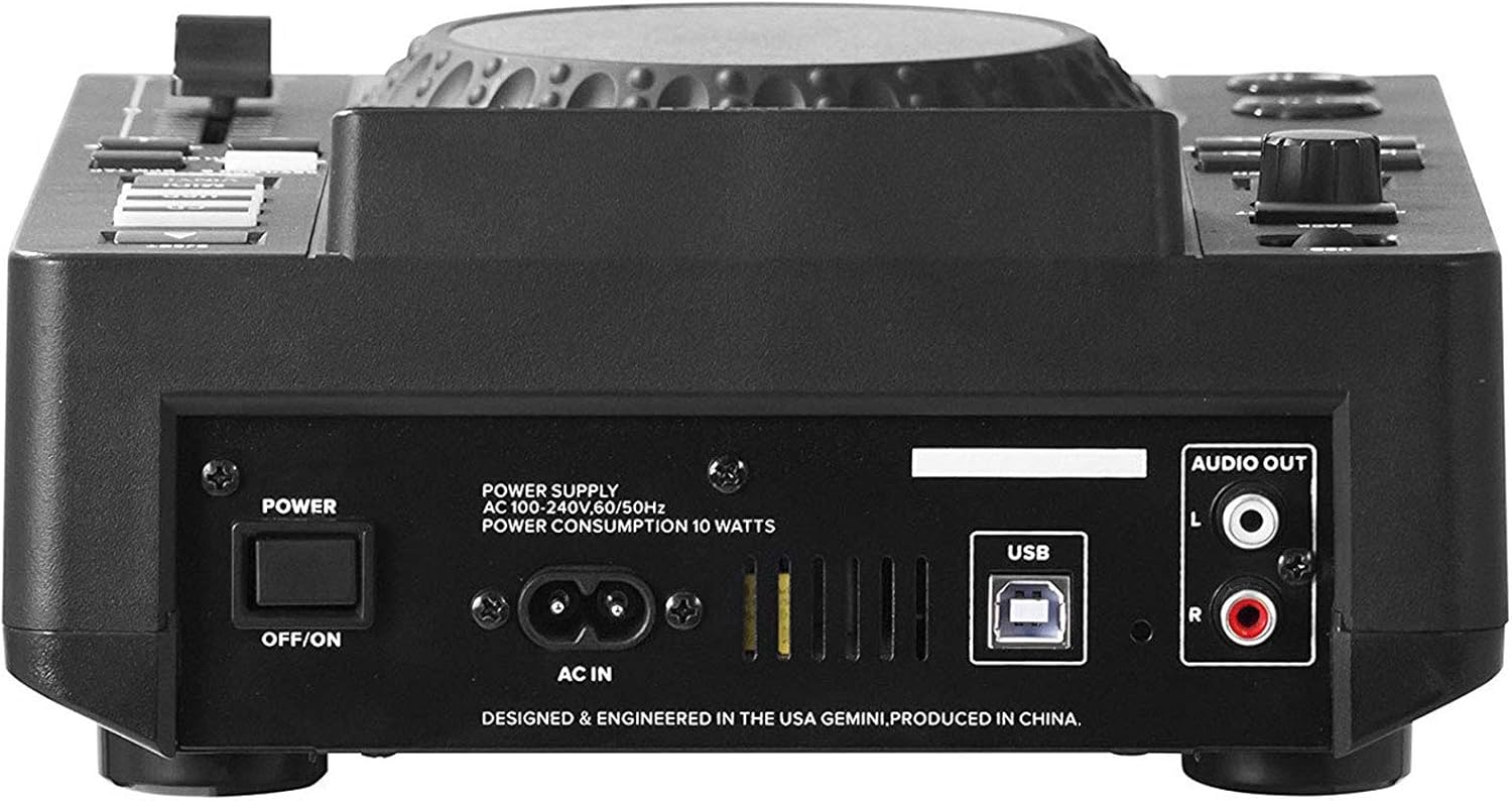 Audiosavings Bundle: MDJ-600 Single Tabletop USB/CD Media Player DJ MIDI Controller w/4.3