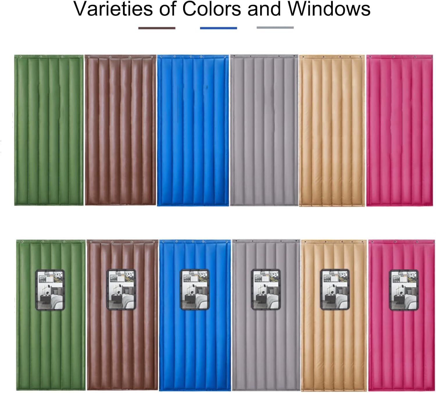 Thermal Insulated Door Curtain,Thicken Winter Warm Soundproof Door Curtain Insulated, Cotton Door Cover Soundproof Sheet, for Air Conditioner Heater Room/Kitchen