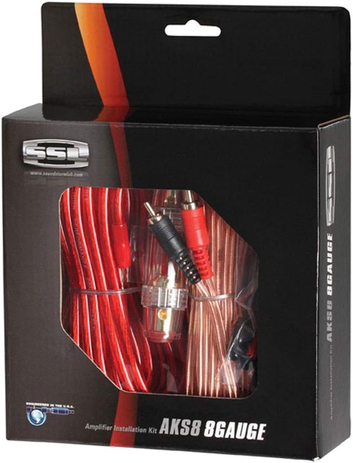 Crunch 4 Channel 1000W A/B Class Stereo Amplifier (2 Pack) & Wiring Kit