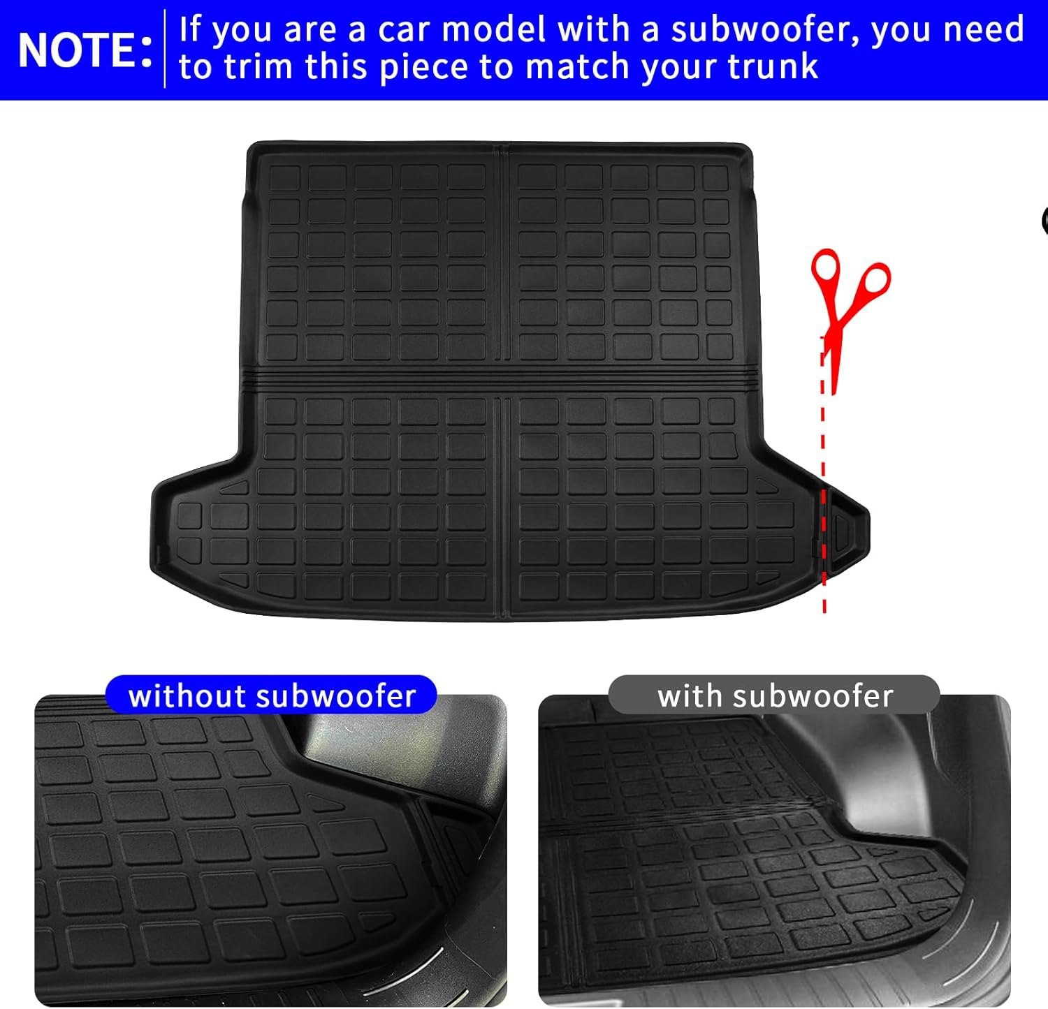 Rongtaod Floor Mats Compatible with 2022-2026 Hyundai Tucson Cargo Mat TPE Trunk Mat Cargo Liner All Weather Back Seat Cover Protectors 2025 Tucson Accessories (Backrest Mats+Trunk mat+Floor Mats)