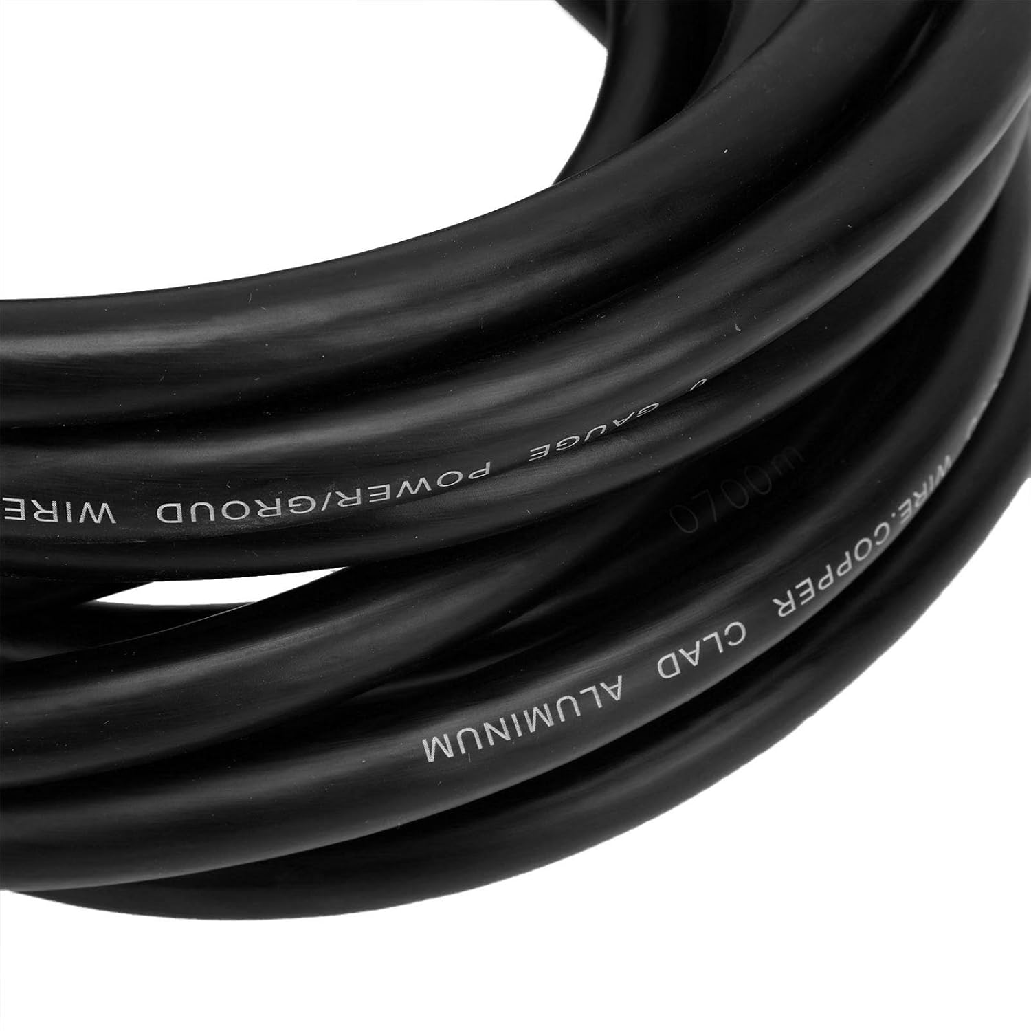 Car Speaker Cable, 1 Gauge AWG Automotive Wire 25ft Versatile Flexible Easy Installation CCA Car Power Ground Battery Cable for Radio Lighting Speaker (Black)