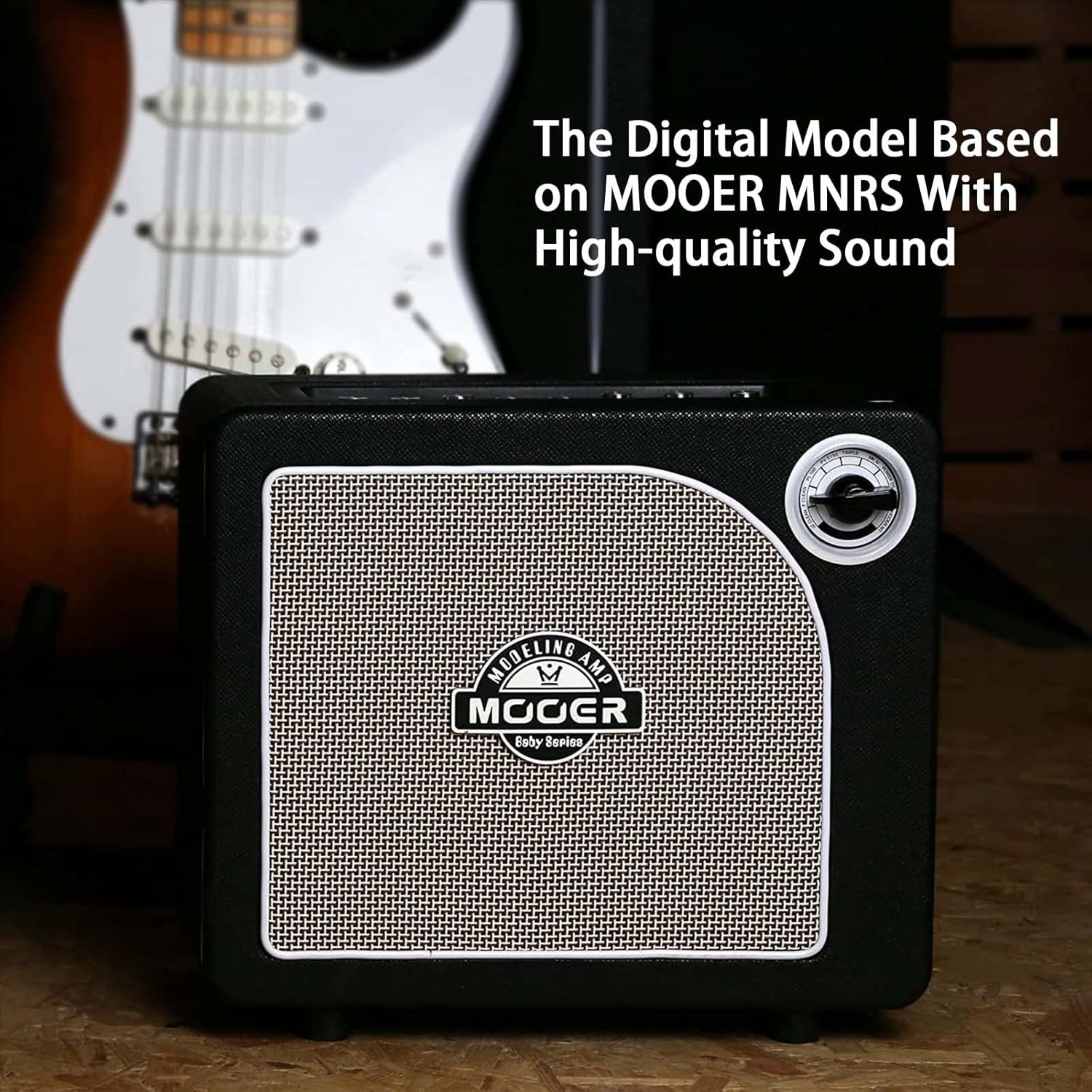 MOOER Guitar Amplifier Combo 15W, Practice Amp with 9 Digital Amp Models, 6.5