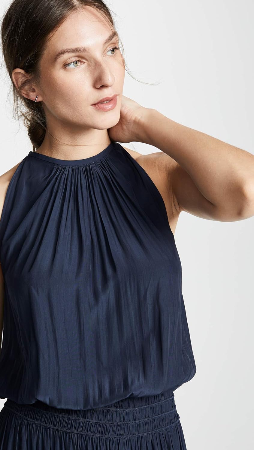 Ramy Brook Womens Audrey High Neck Midi DressCasual Dress