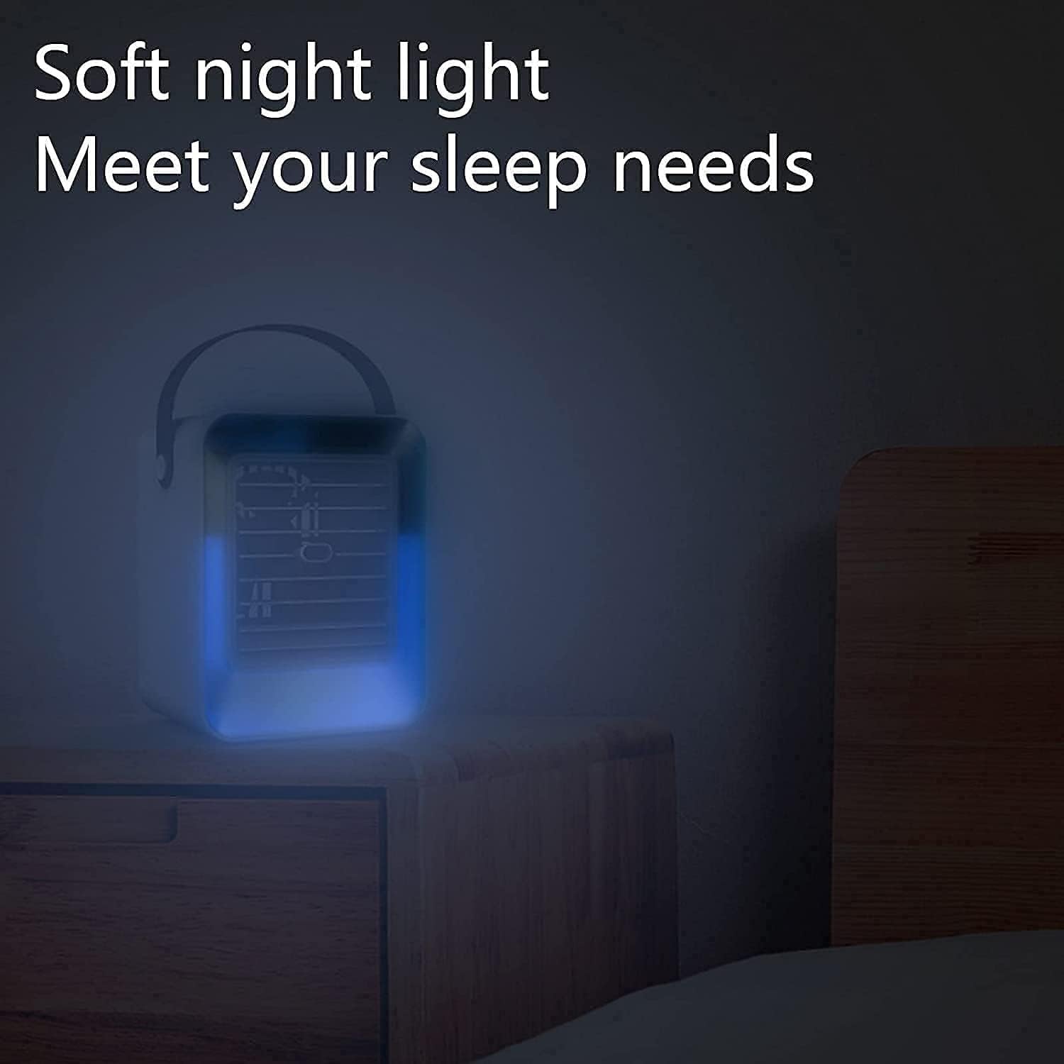 Portable Air Conditioner, Mini Air Conditioner Portable Cooler, Desktop Cool Personal Space, Suitable for Bedside, Office