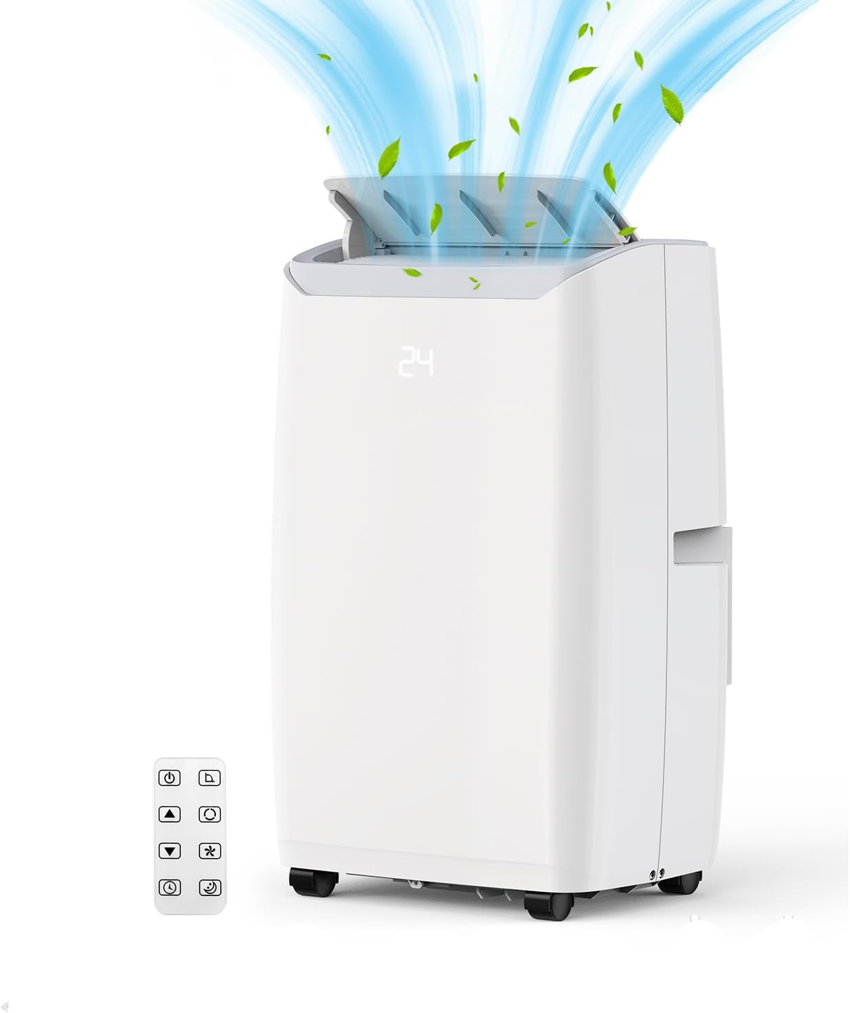 12,000 BTU Portable Air Conditioners/Portable Air Conditioners with Remote Control, Cooling Area Up to 350 sq.ft, 3 in 1 AC Portable Unit with Dehumidifier/Fan & Window Kit Included