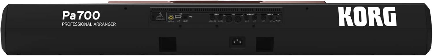 Korg PA700 61-Key Arranger Keyboard with FocusProAudio Adjustable Double X Keyboard Stand and Double X Stand Bundle