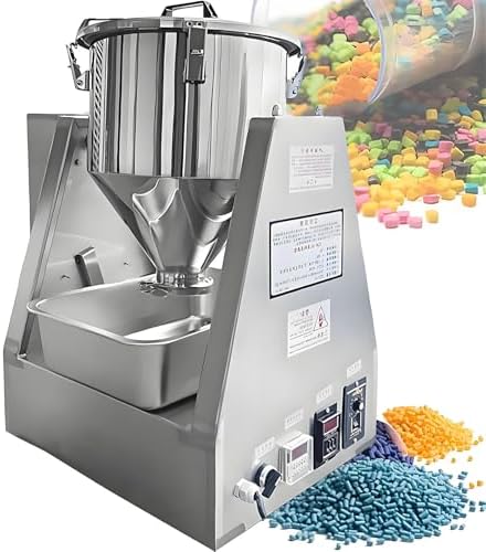 20L Electric Dry Powder Mixer, Stainless Steel Particle Blender, 360° Rotating Powder Mixing Machine for Laboratory & Food Processing, Ideal for Teaching and Research