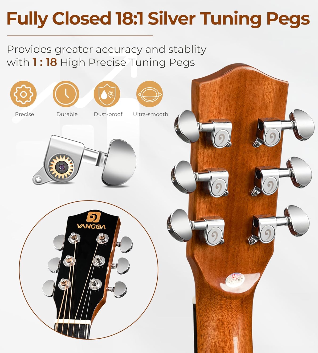 Electric Acoustic Guitar 3/4 Size - 36 Inch Acoustic Electric Guitar Cutaway Acustica Guitarra Bundle for Beginners and Students, Spruce Top, Guitarra Electro Acustica by Vangoa