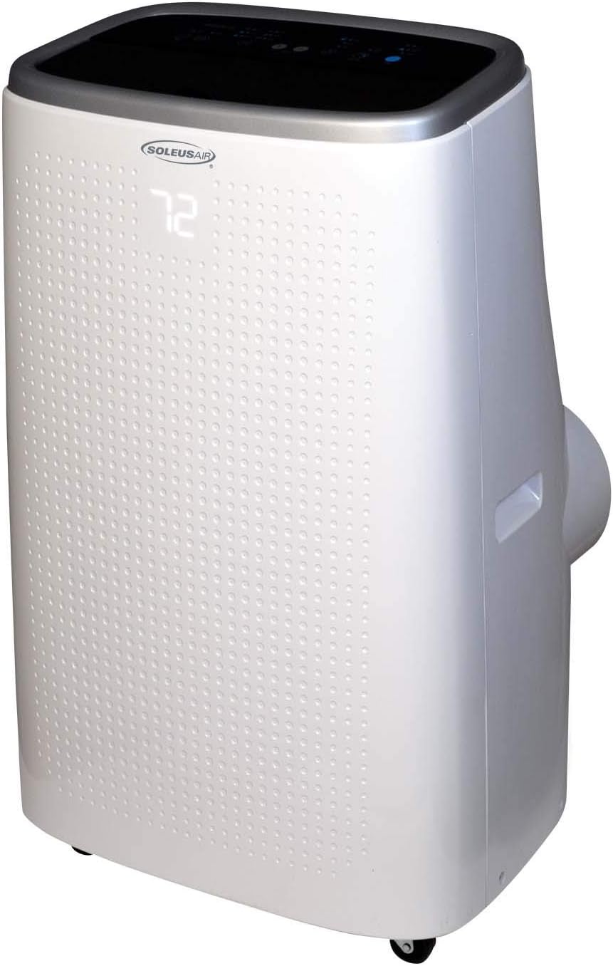Soleus Air 8,000 BTU Portable Air Conditioners 4-in-1, Air Conditioner, Heater, Fan, Dehumidifier, with MyTemp Remote, and Mirage Display (Up to 450 sq.ft)