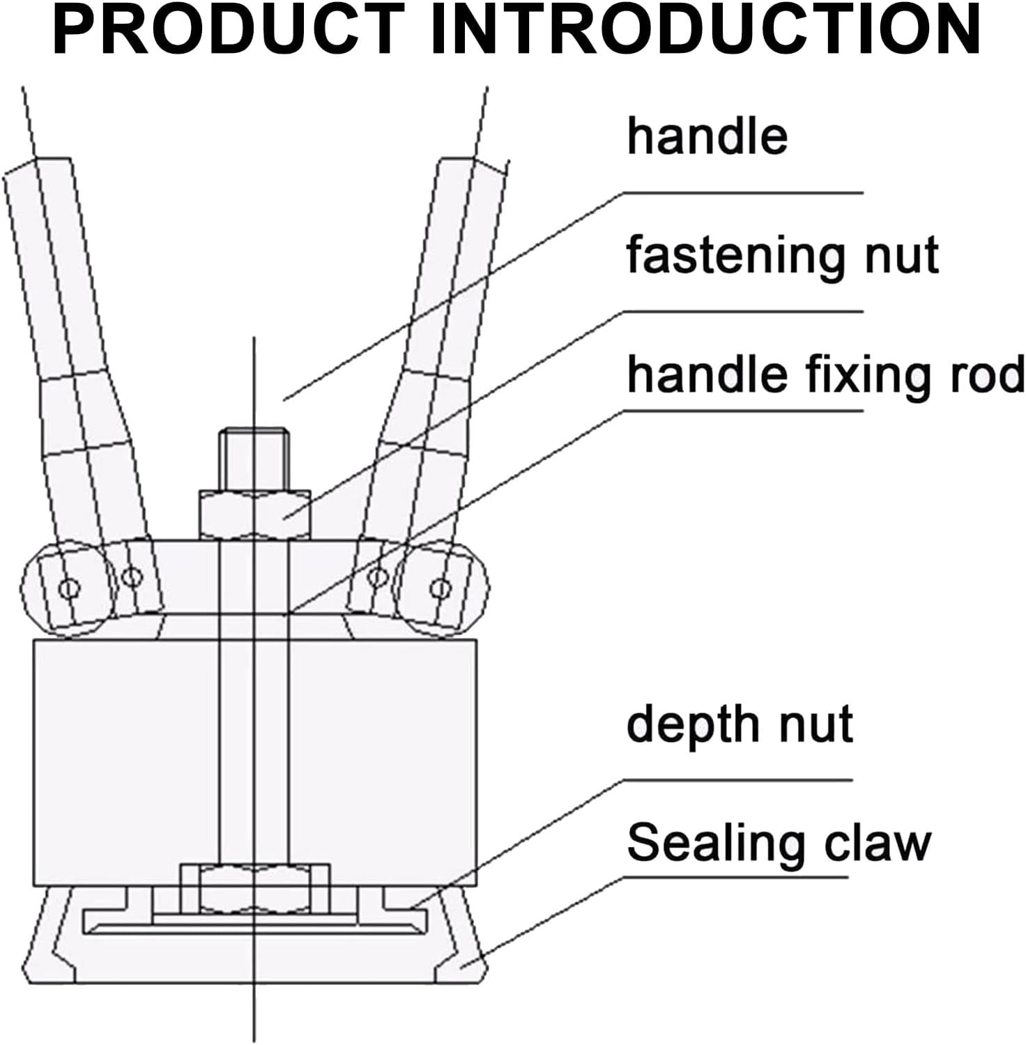 Manual Cap Seal Crimping Tool for 35/70mm Oil Drums - Heavy-Duty Iron Barrel Sealing Machine, Durable Drum Crimper Sealer for Efficient Oil Storage