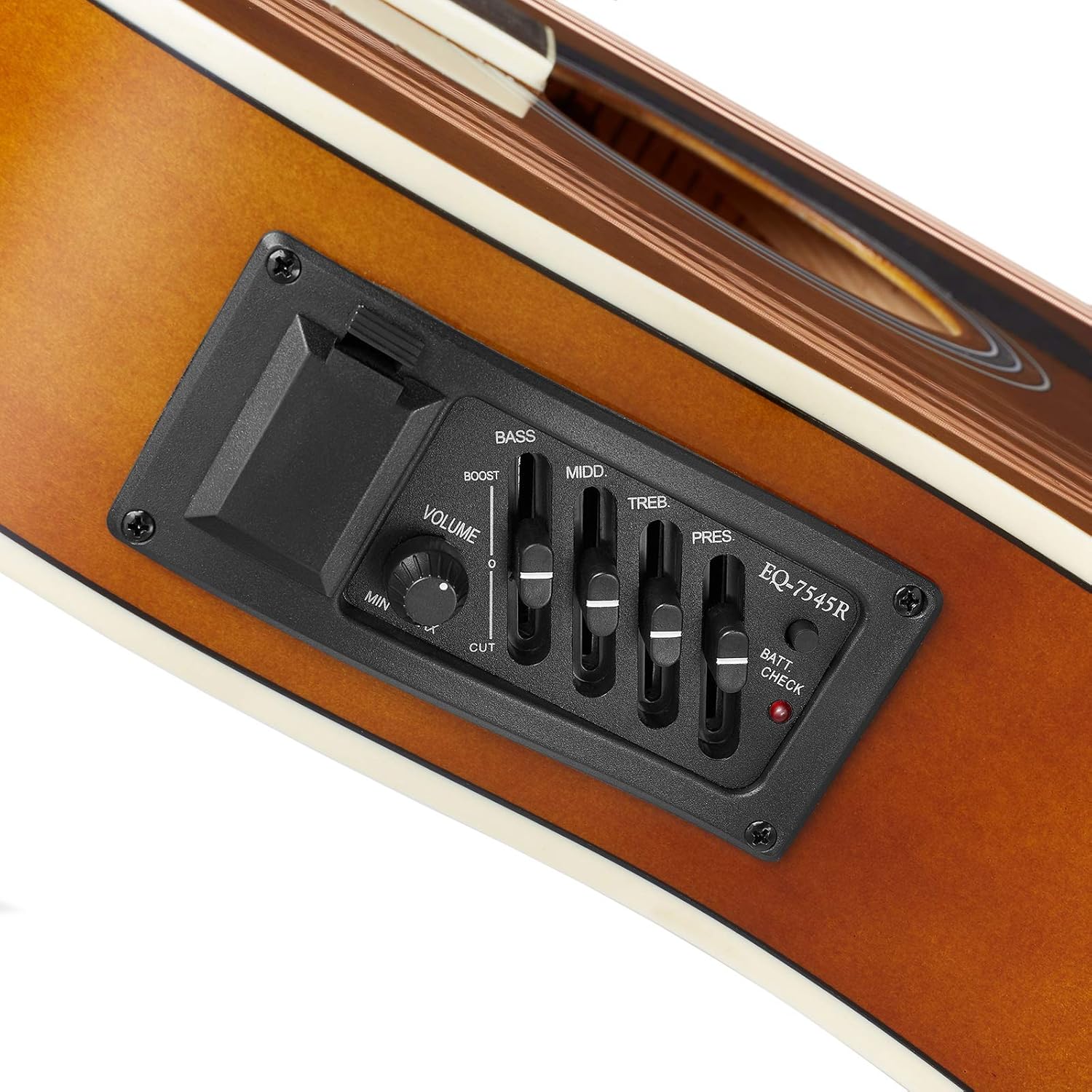 Ashthorpe Full-Size Cutaway Thinline Acoustic-Electric Guitar Package - Premium Tonewoods - Brown