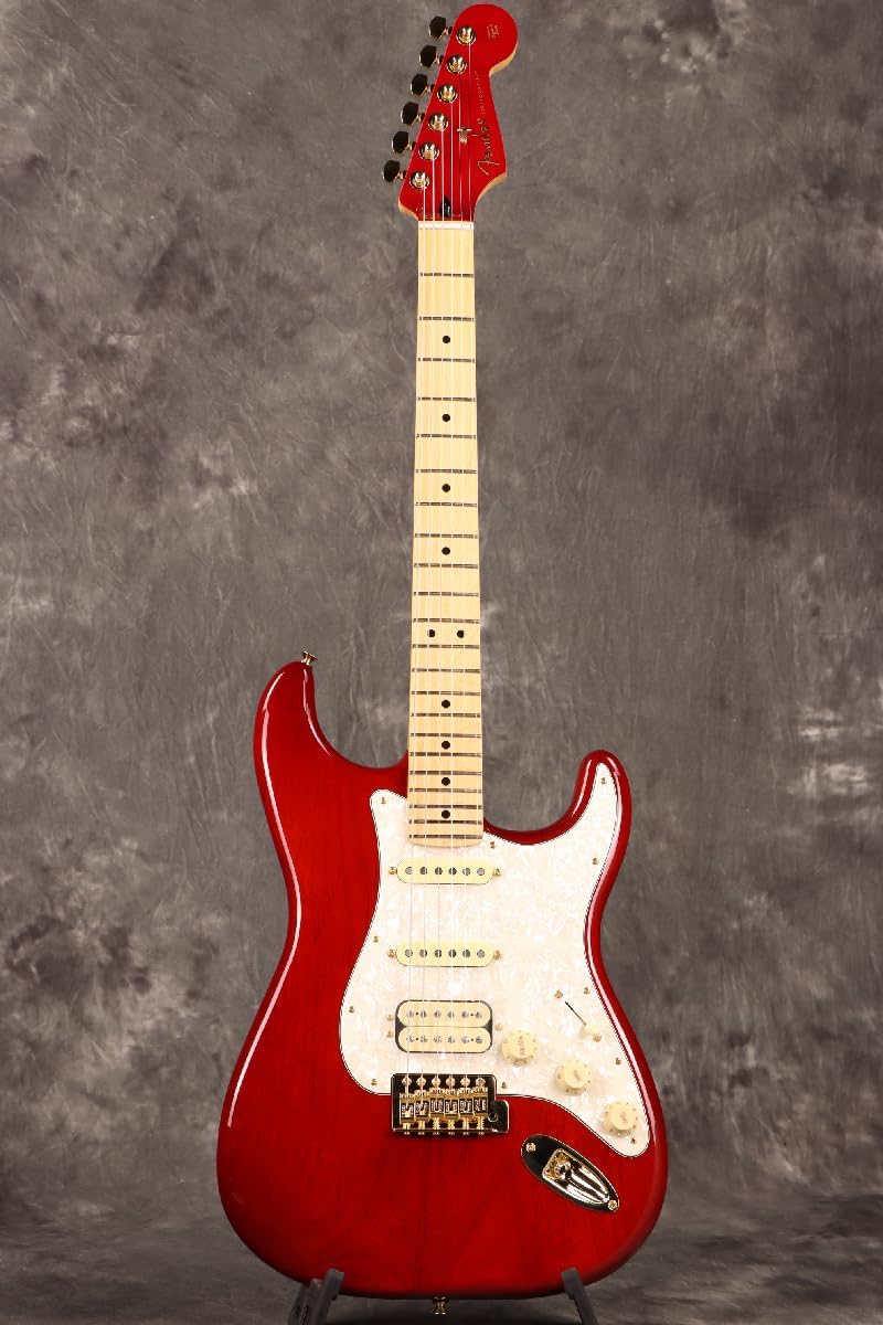 Fender Tash Sultana Stratocaster Electric Guitar, Transparent Cherry, Maple Fingerboard