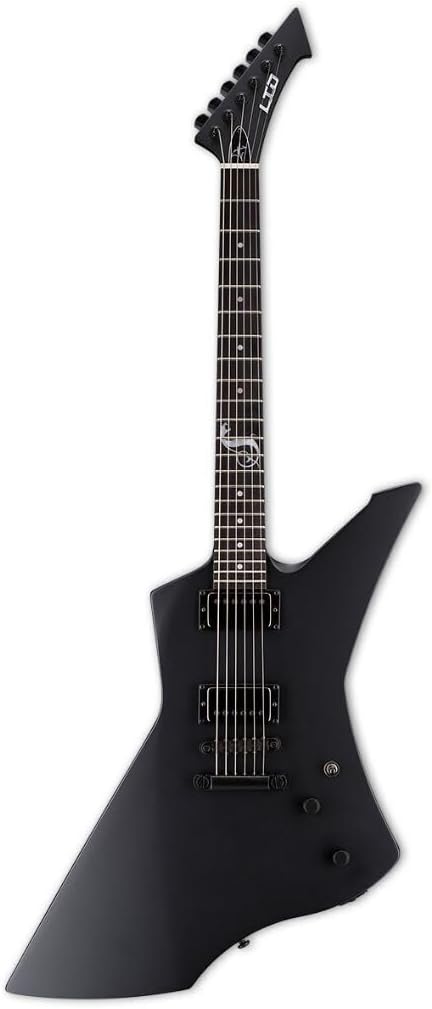 ESP Guitars LSNAKEBYTEBLKS James Hetfield Signature Series Electric Guitar, Black Satin (LSNAKEBYTEBLKS)