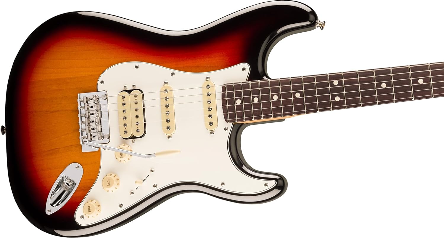 Fender Player II Stratocaster HSS - 3-Color Sunburst Bundle with Gig Bag, Strap, Cable, 3-Pack Picks and Guitar Cleaning Kit