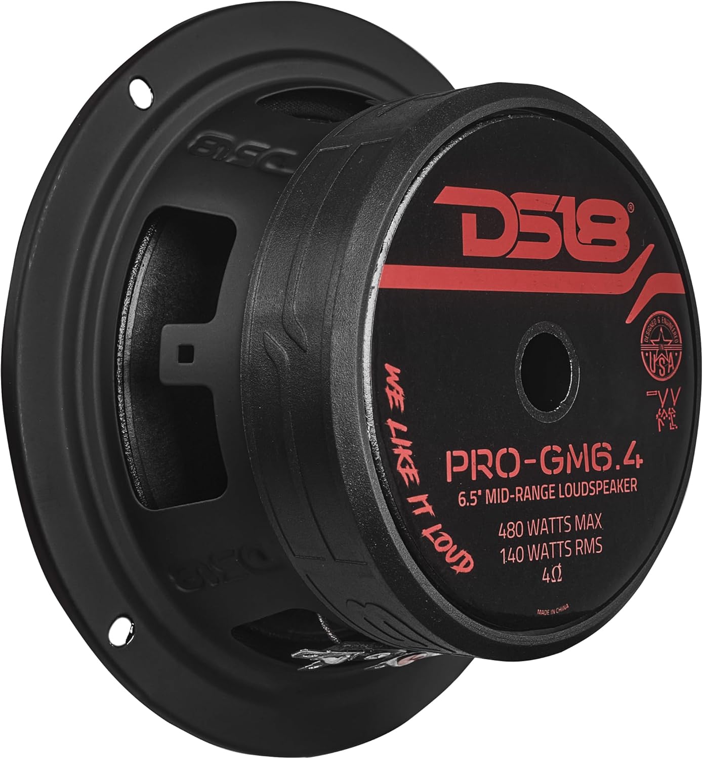 DS18 PRO-GM6.4PK Mid and High Complete Package - Includes 2X Midrange Loudspeaker 6