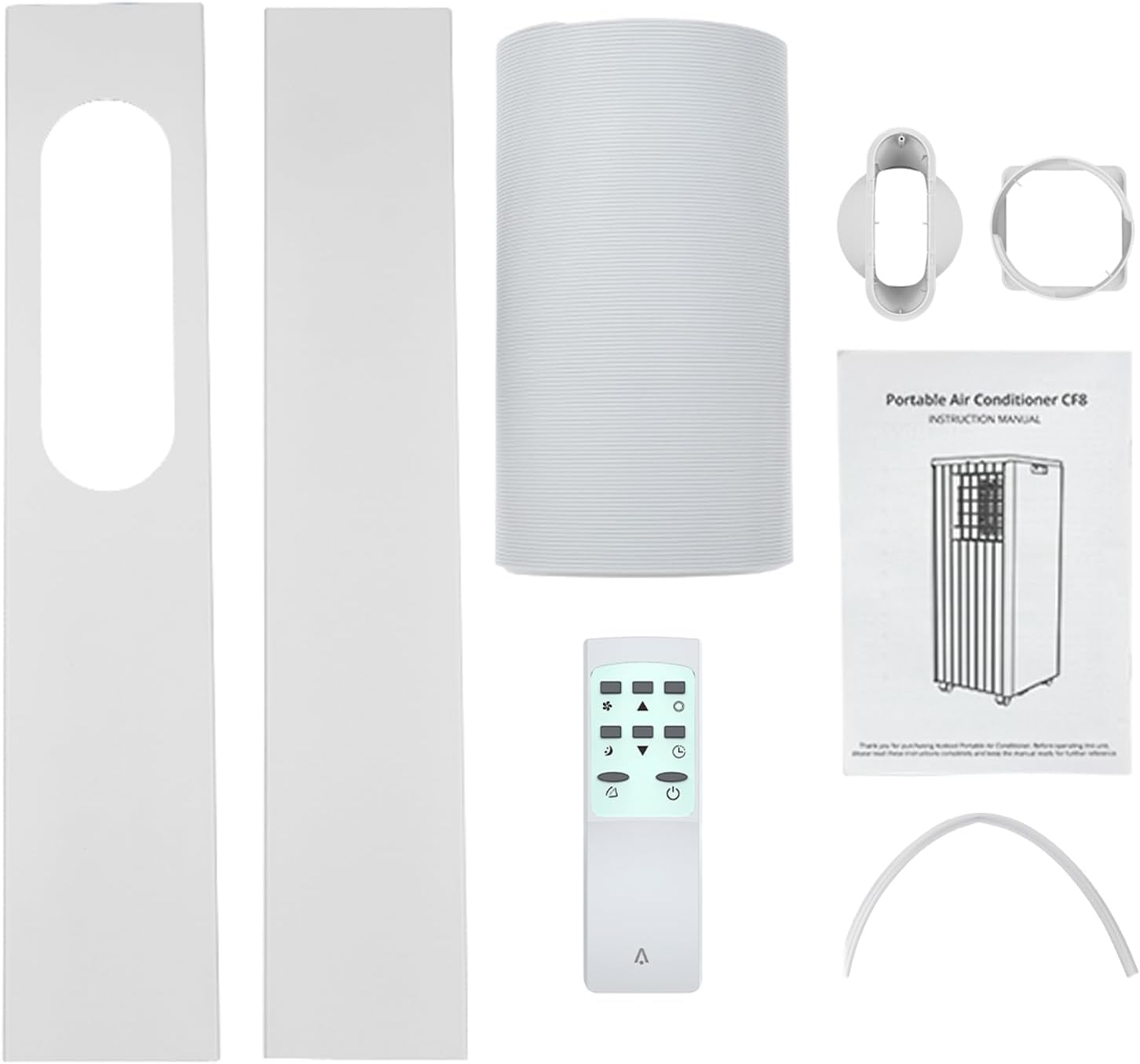 Portable Air Conditioner | 8,000 Btu for Large Rooms Up to 350 Sq. Ft. | 3 Modes, Remote Control, and Installation Kit Included | Ideal for Cooling